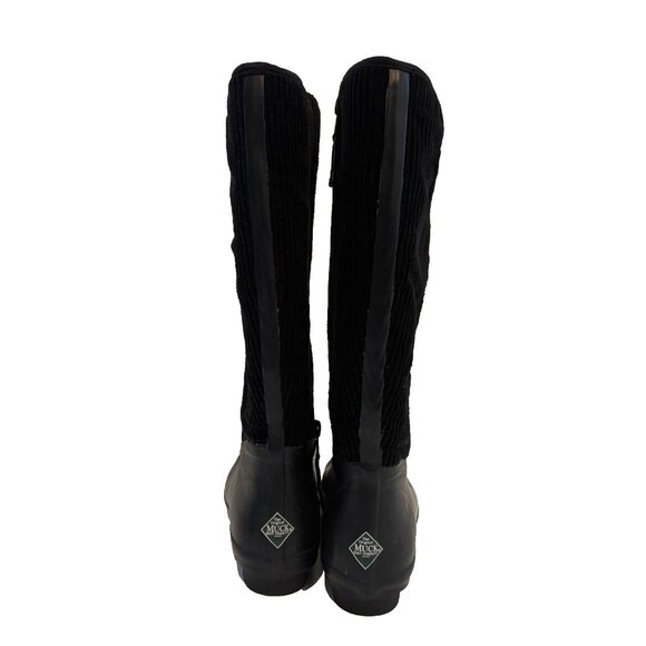 Muck Boots Company Womens Size 8 Black Corduroy Tall - Picture 4 of 6